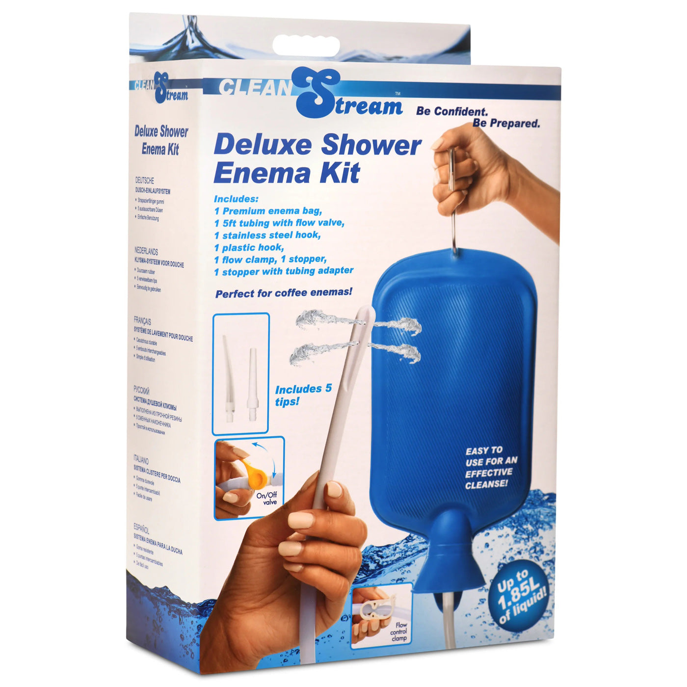 Deluxe Shower Enema Kit - Blue CS-AH319