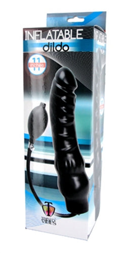 Inflatable 11 Inch Super Dong - Black TV-LE640