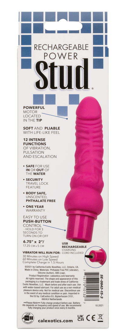 Rechargeable Power Stud Curvy - Pink SE0842153
