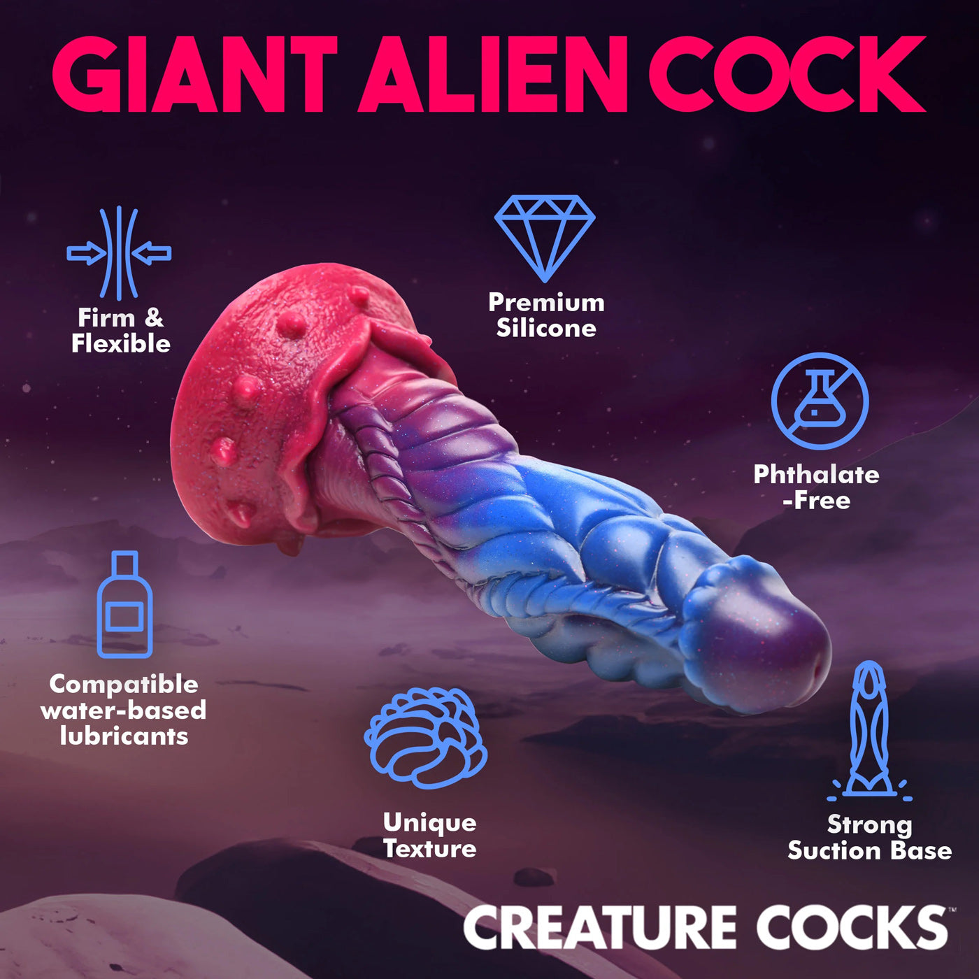 Intruder Alien Silicone Dildo CC-AH225