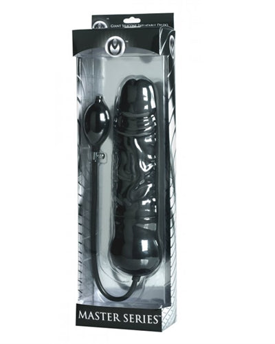 Leviathan Giant Silicone Inflatable Dildo - Black MS-AB524