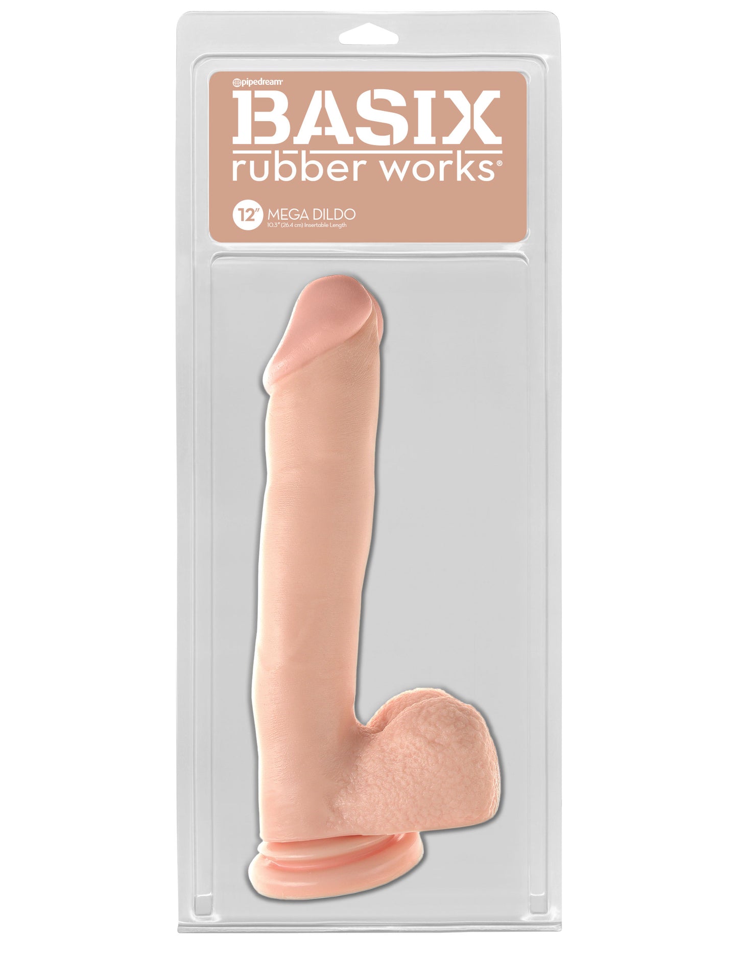 Basix Rubber Works 12 Inch Mega Dildo - Flesh PD4232-21