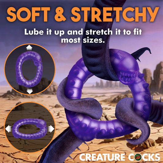 Slitherine Silicone Cock Ring - Purple CC-AH336