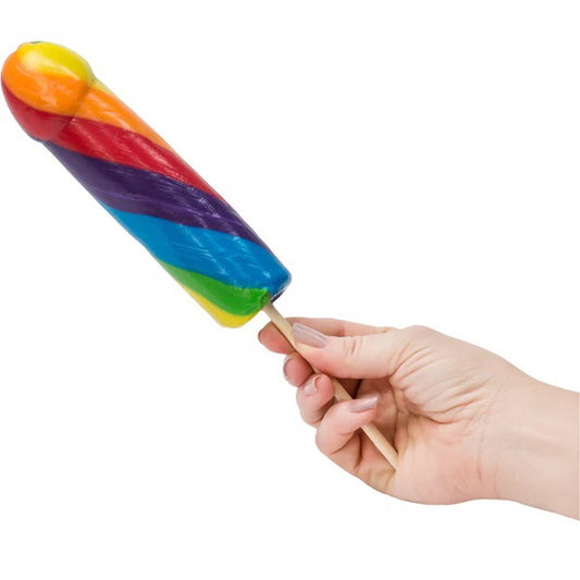 Jumbo Rainbow Cock Pops 6 Piece Display HTP2353D