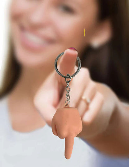 Super Fun Key Chain - Squishy Fu Finger - Sold in 6pk