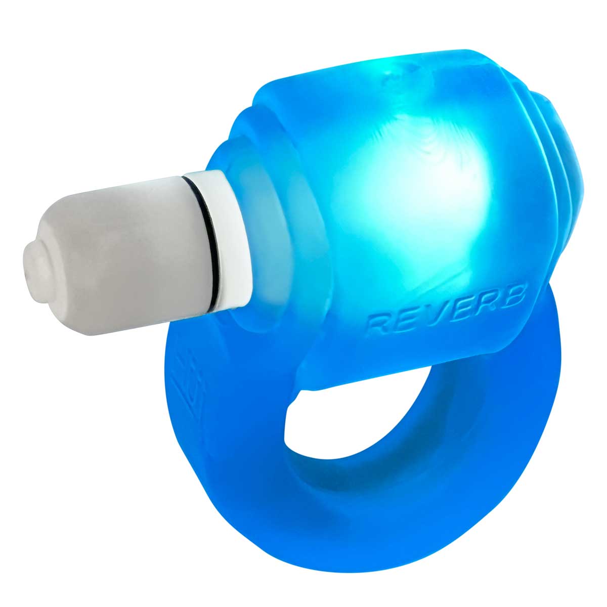 Glowdick Cockring With Led - Blue Ice OX-3095-BLUICE