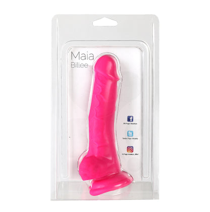 Billee Realistic Silicone Dong - Neon Pink MTJM-18303