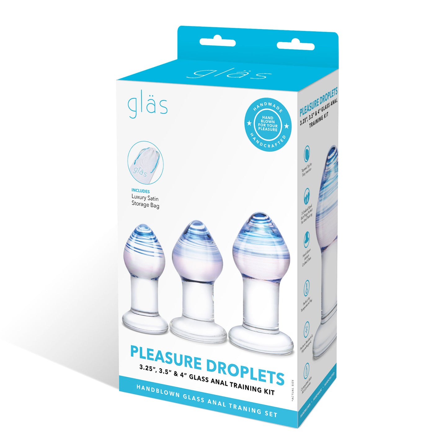 Pleasure Droplets Anal Training Kit GLAS-SET-09