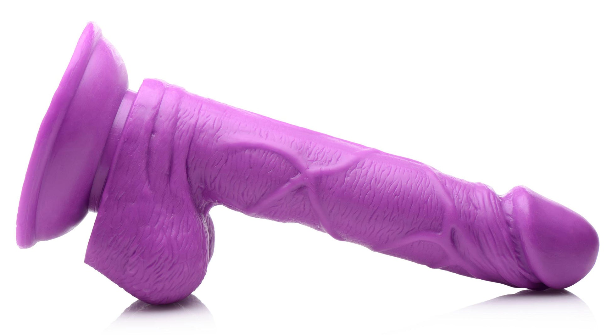 Pop Pecker 6.5 Inch Dildo With Balls - Purple POPP-AG766-PUR