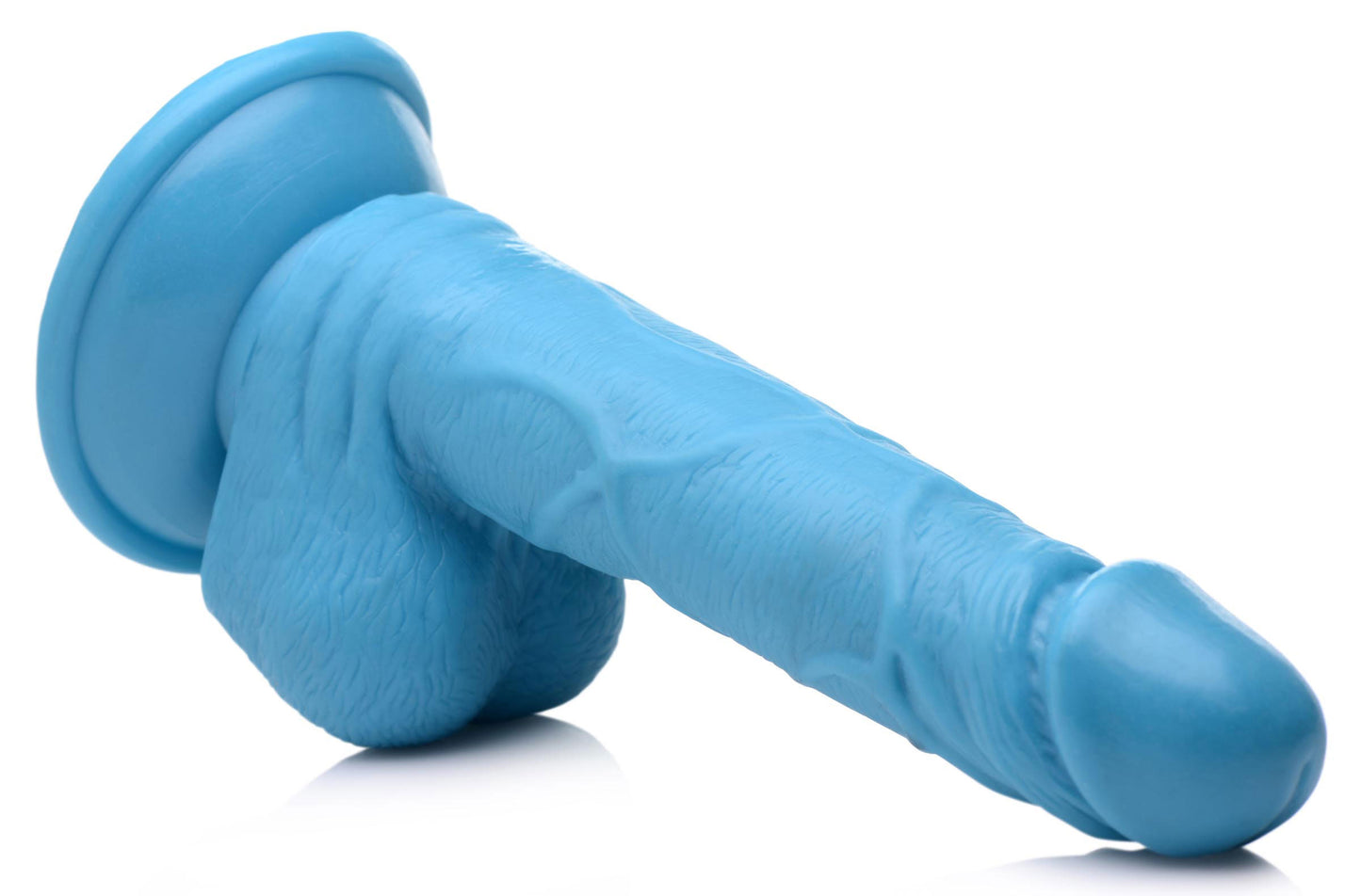 Pop Pecker 6.5 Inch Dildo With Balls - Blue POPP-AG766-BLU