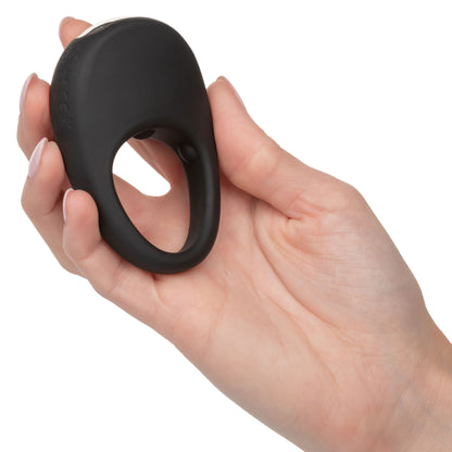 Silicone Rechargeable Pleasure Ring - Black - Black SE1841073