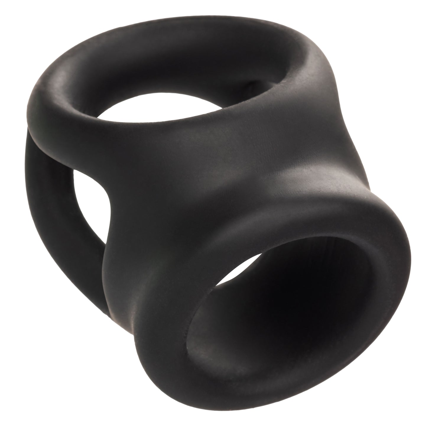 Alpha Liquid Silicone Dual Cage and Ring - Black Ring - Black SE1492372