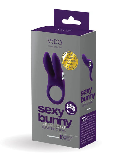 Sexy Bunny Rechargeable Ring - Deep Purple BU-0805