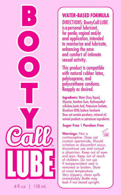 Booty Call Lube Duo 4 Oz