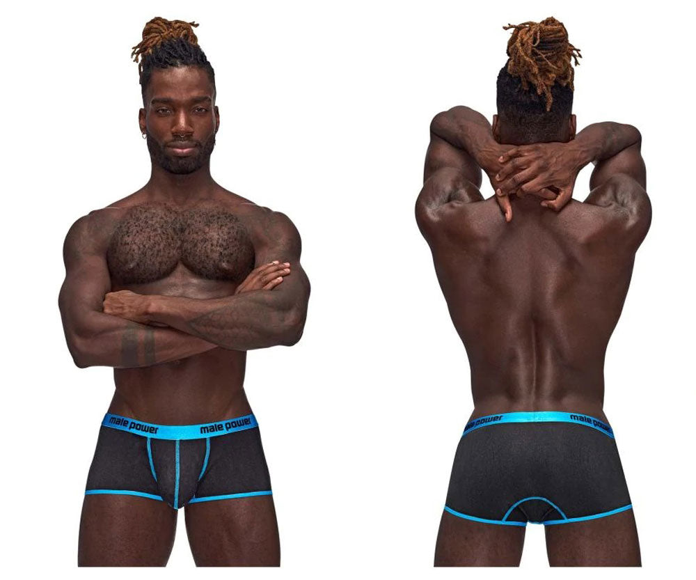 Casanova Uplift Mini Shorts - Medium - Black/blue MP-143270BKMD