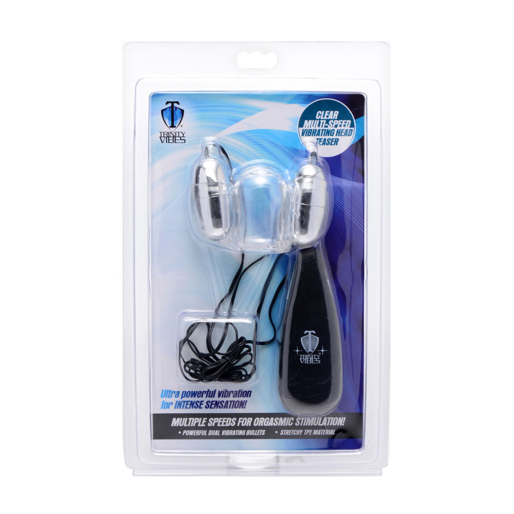 Clear Multi -Speed Vibrating Head Teaser TV-AF684