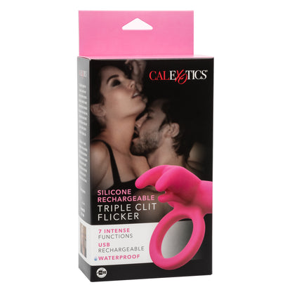 Silicone Rechargeable Triple Clit Flicker SE1841203