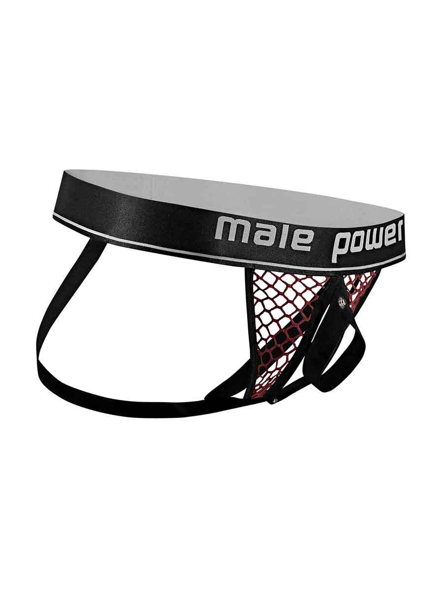 Cock Pit Net Cock Ring Jock - S/ M - Burgundy MP-346260BNSM