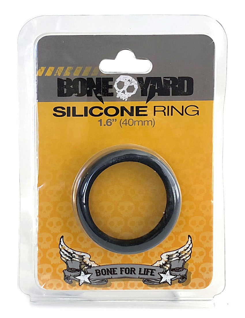 Boneyard Silicone Ring 1.6 Inch 40mm - Black BY-0140