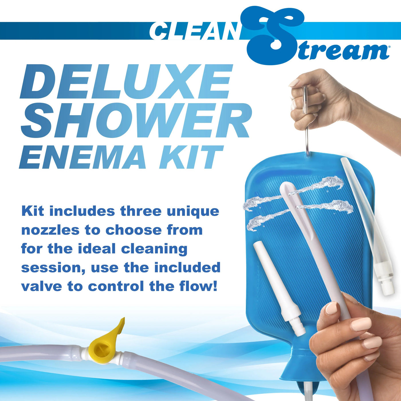 Deluxe Shower Enema Kit - Blue CS-AH319