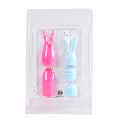 Quinn 5 Piece Silicone Attachments - Pink/blue MTMA336