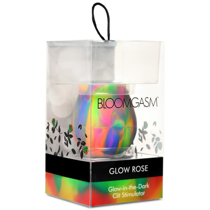 Glow Rose Glow-in-the-Dark Rose Clit Stimulator - Rainbow INM-AH435