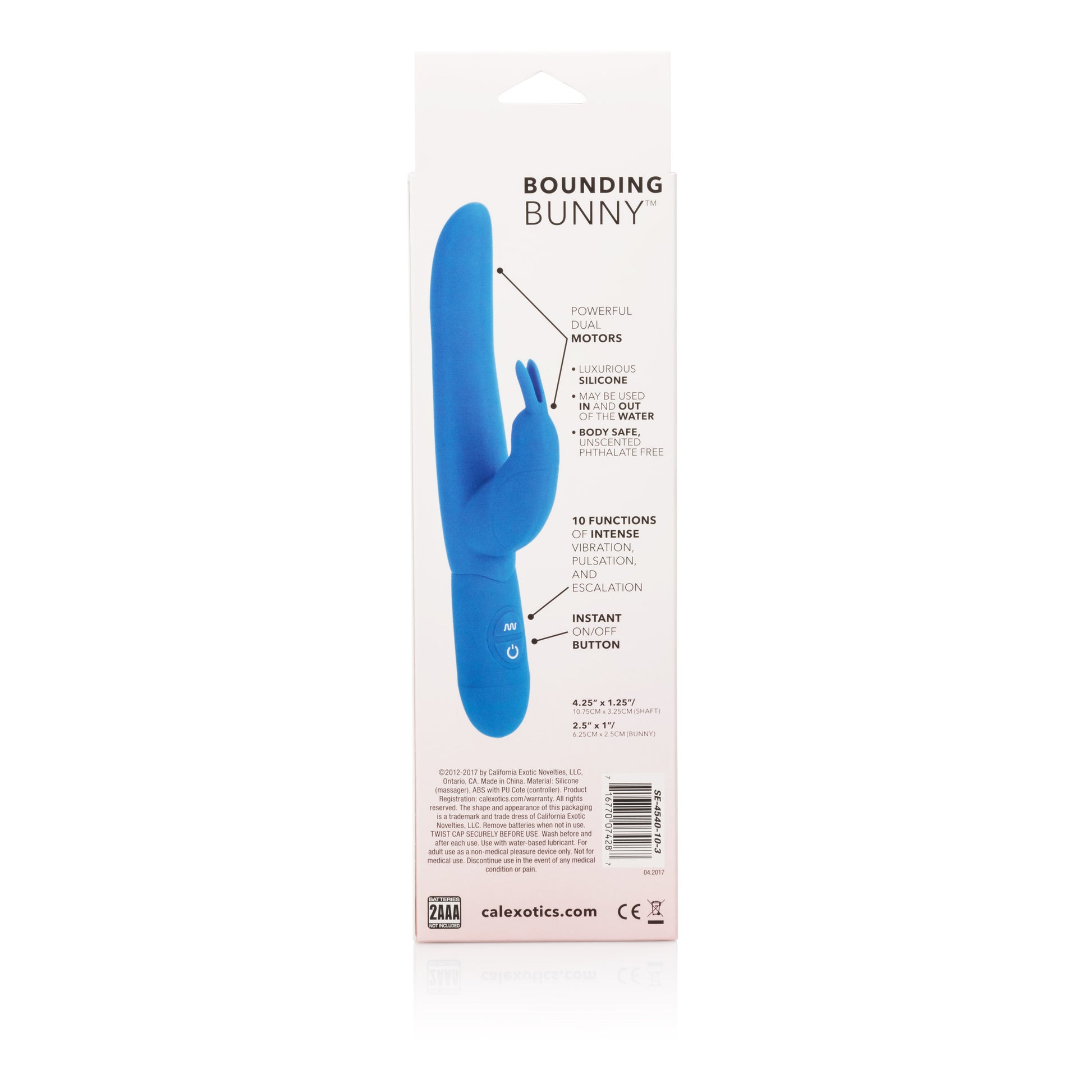 Posh 10-Function Silicone Bounding  Bunny -  Blue SE4540103