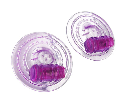 Razzles Vibrating Nipple Pads - Purple TV-AC695