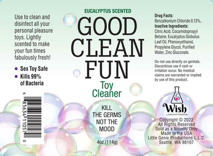 Good Clean Fun Toy Cleaner - Eucalyptus - 2 Fl Oz
