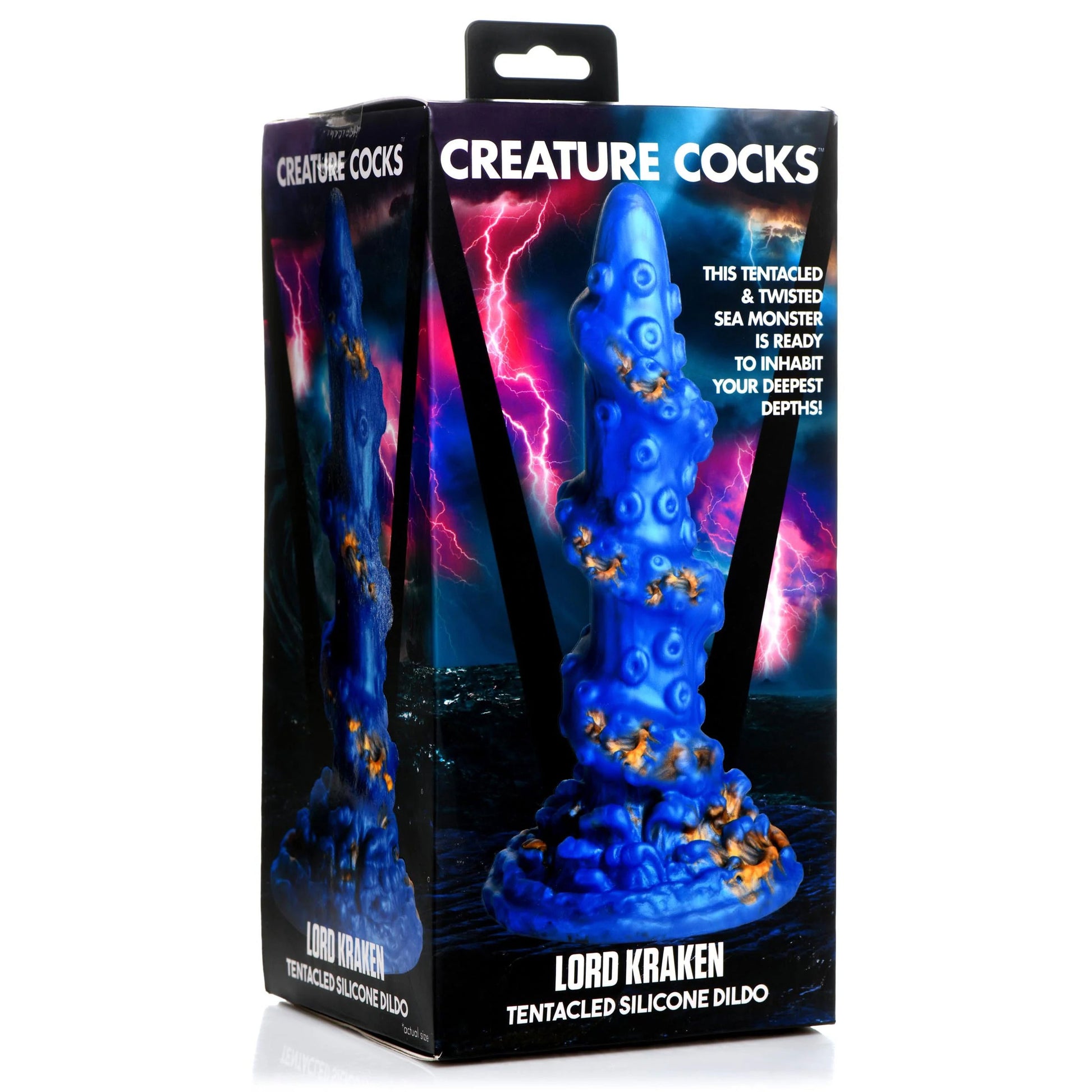 Lord Kraken Tentacled Silicone Dildo - Blue CC-AH108-BLU