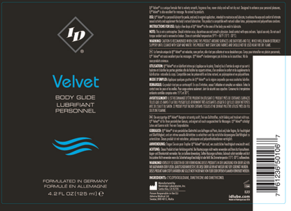 ID Velvet Body Glide 4.2 Oz