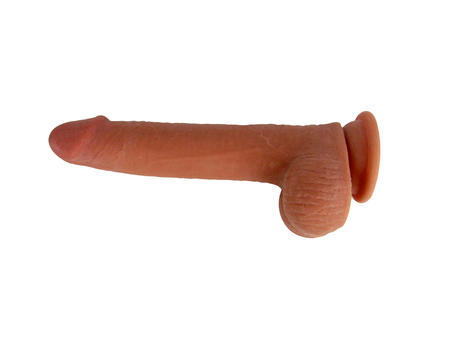 Real Skin 8" Dual Layer Dildo - Beige