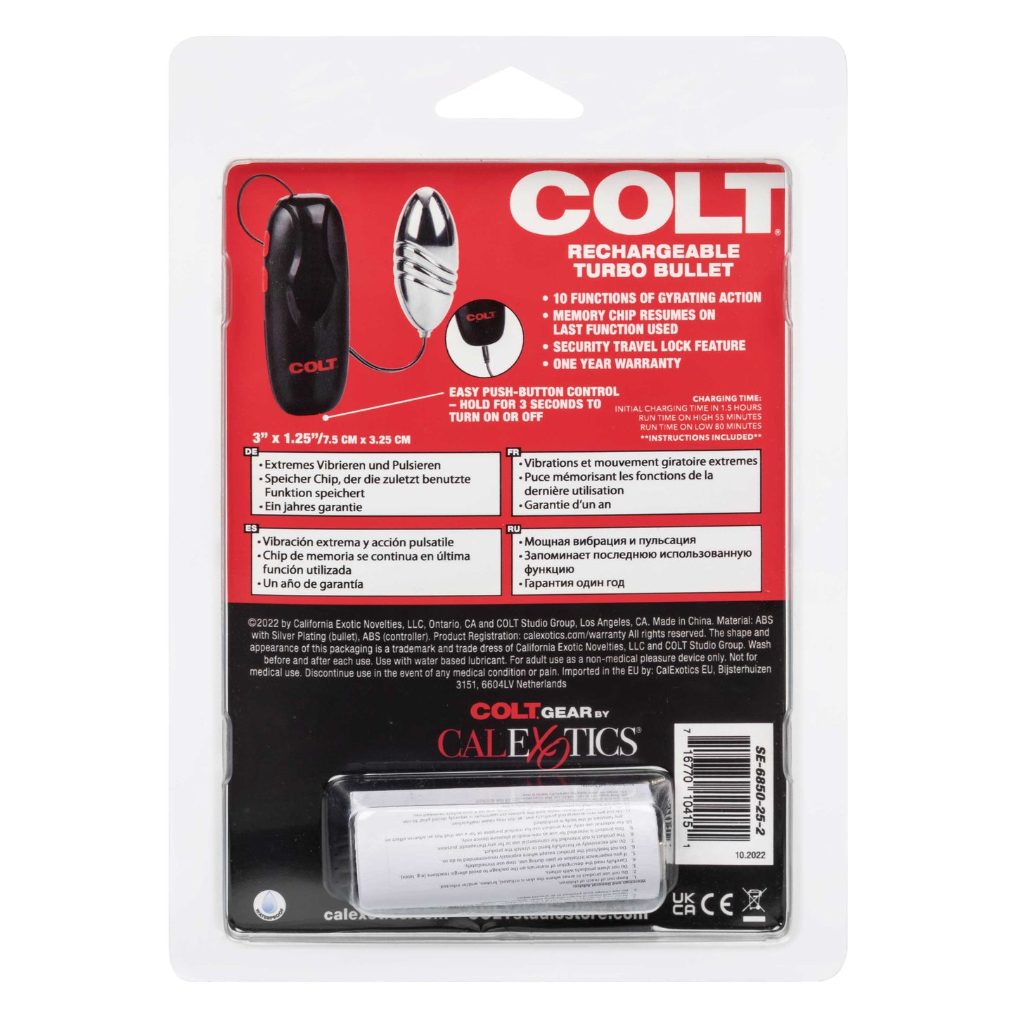 Colt Rechargeable Turbo Bullet - Silver SE6850252