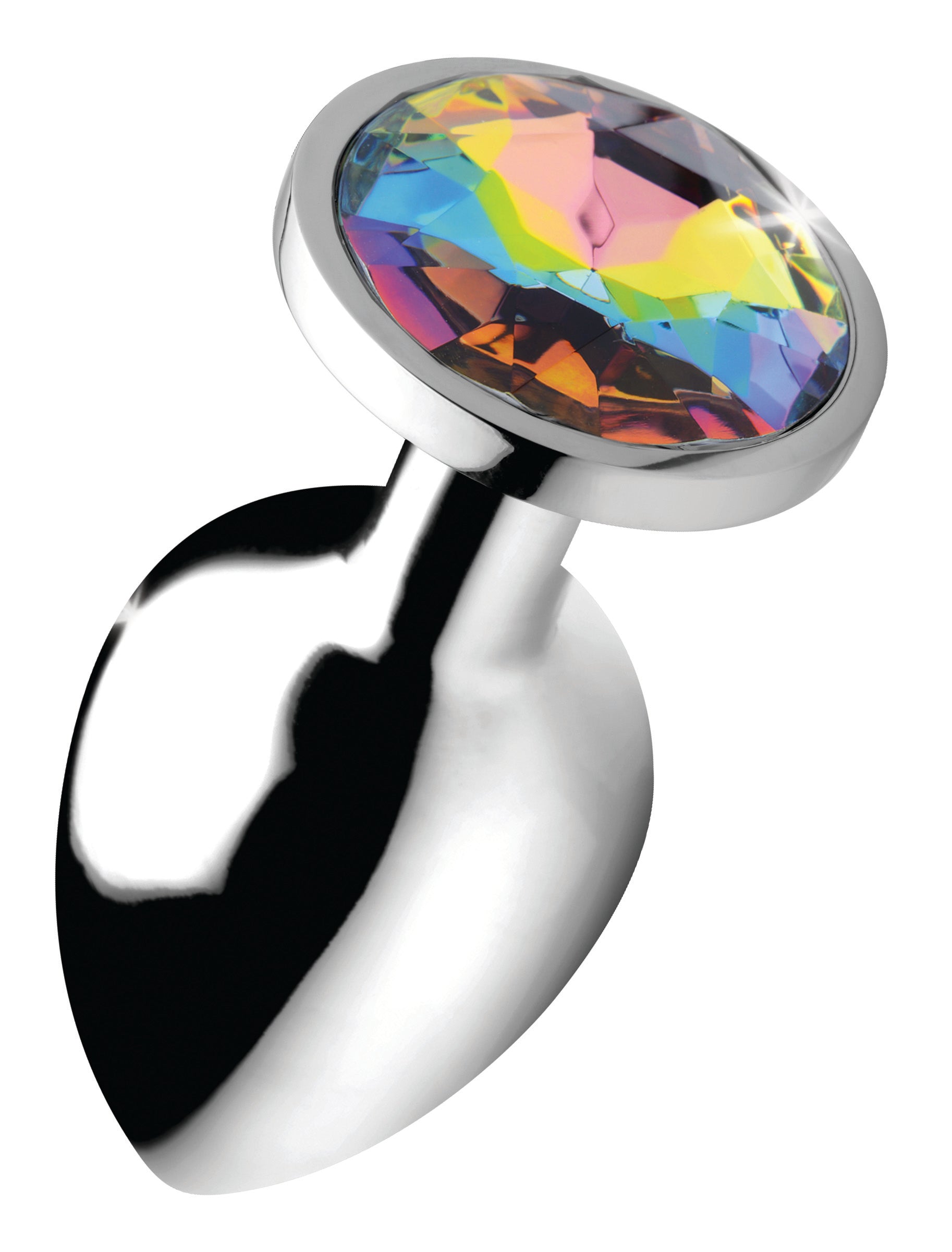 Rainbow Prism Gem Anal Plug - Large BTYS-AG375-LRG