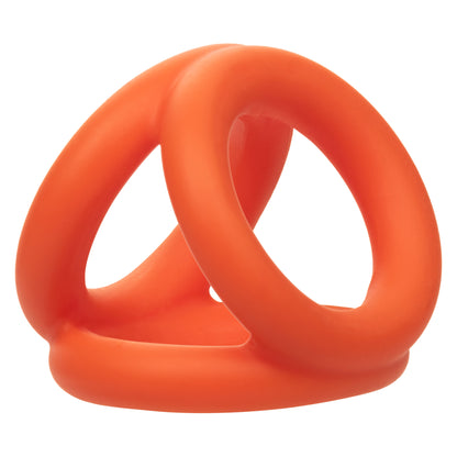 Alpha Liquid Silicone Tri-Ring - Orange  Orange SE1492362