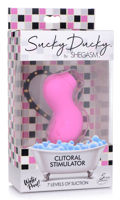 Sucky Ducky Silicone Clitoral Stimulator - Pink INM-AG685PNK