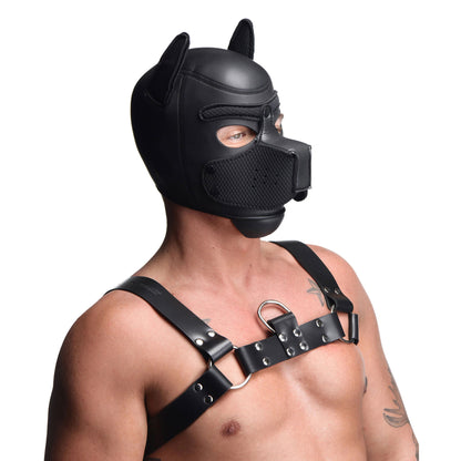 Spike Neoprene Puppy Hood - Black MS-AG292-BLK