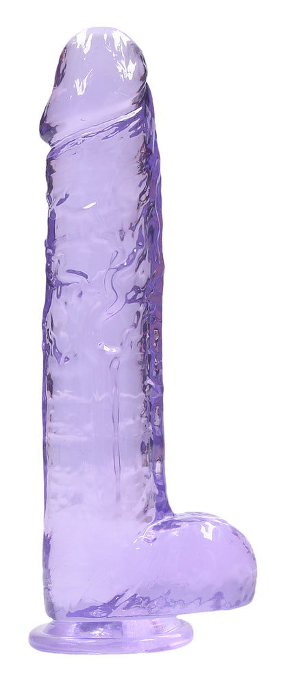 9 Inch Realistic Dildo With Balls - Purple SH-REA093PUR