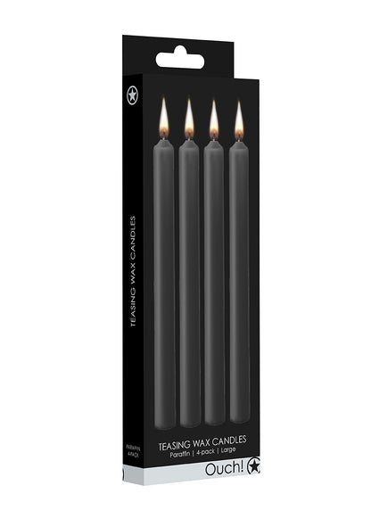 Teasing Wax Candles Large - Blk - 4-Pack OU489BLK