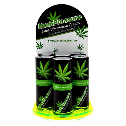 "Hempleasure for Men .5 Oz 6 Bottle Display BA-6HMPFM05"