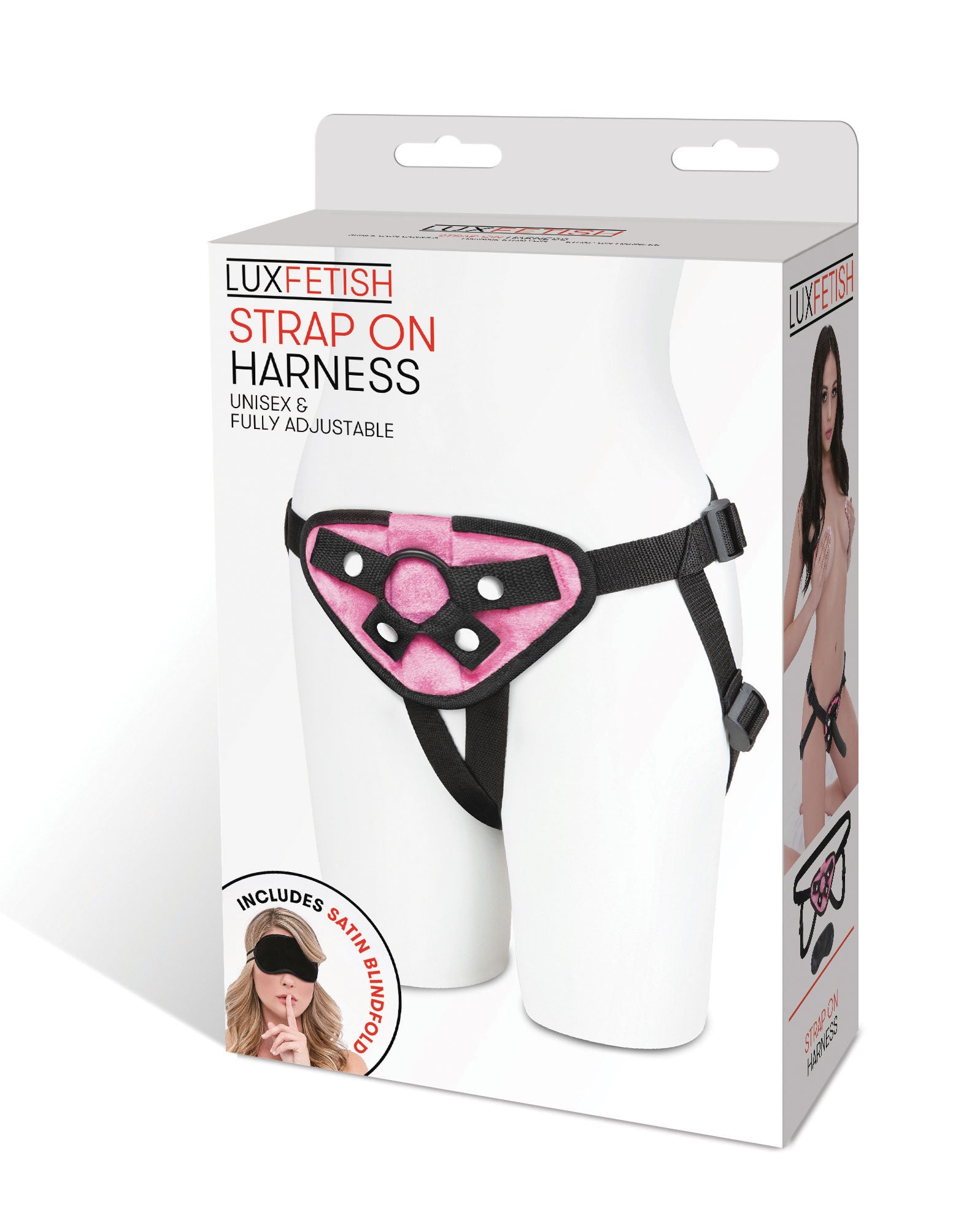 Pink Velvet Strap-on Harness EL-LF-1338