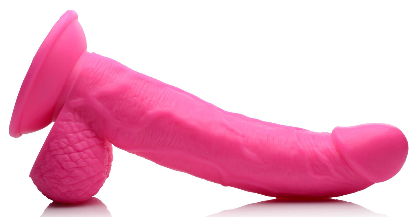 Pop Pecker 7.5 Inch Dildo With Balls - Pink POPP-AG767-PNK