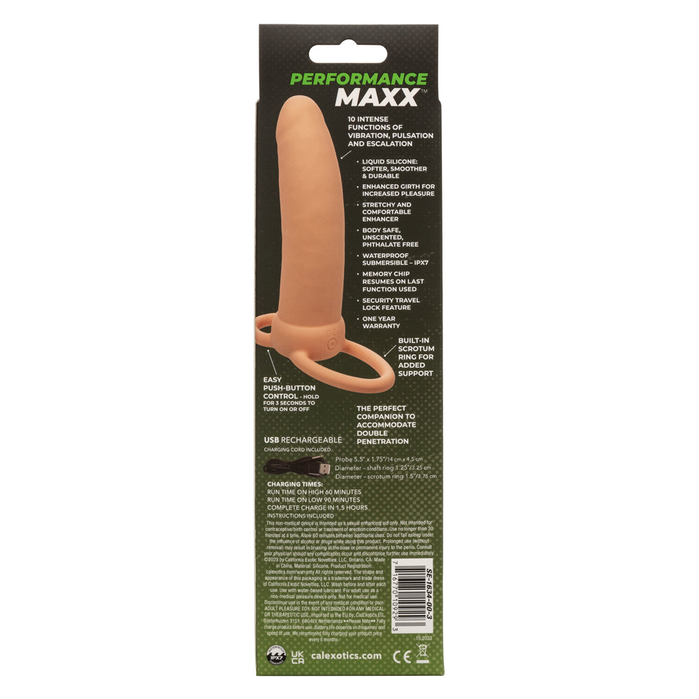 Performance Maxx Rechargeable Thick Dual  Penetrator - Ivory SE1634003