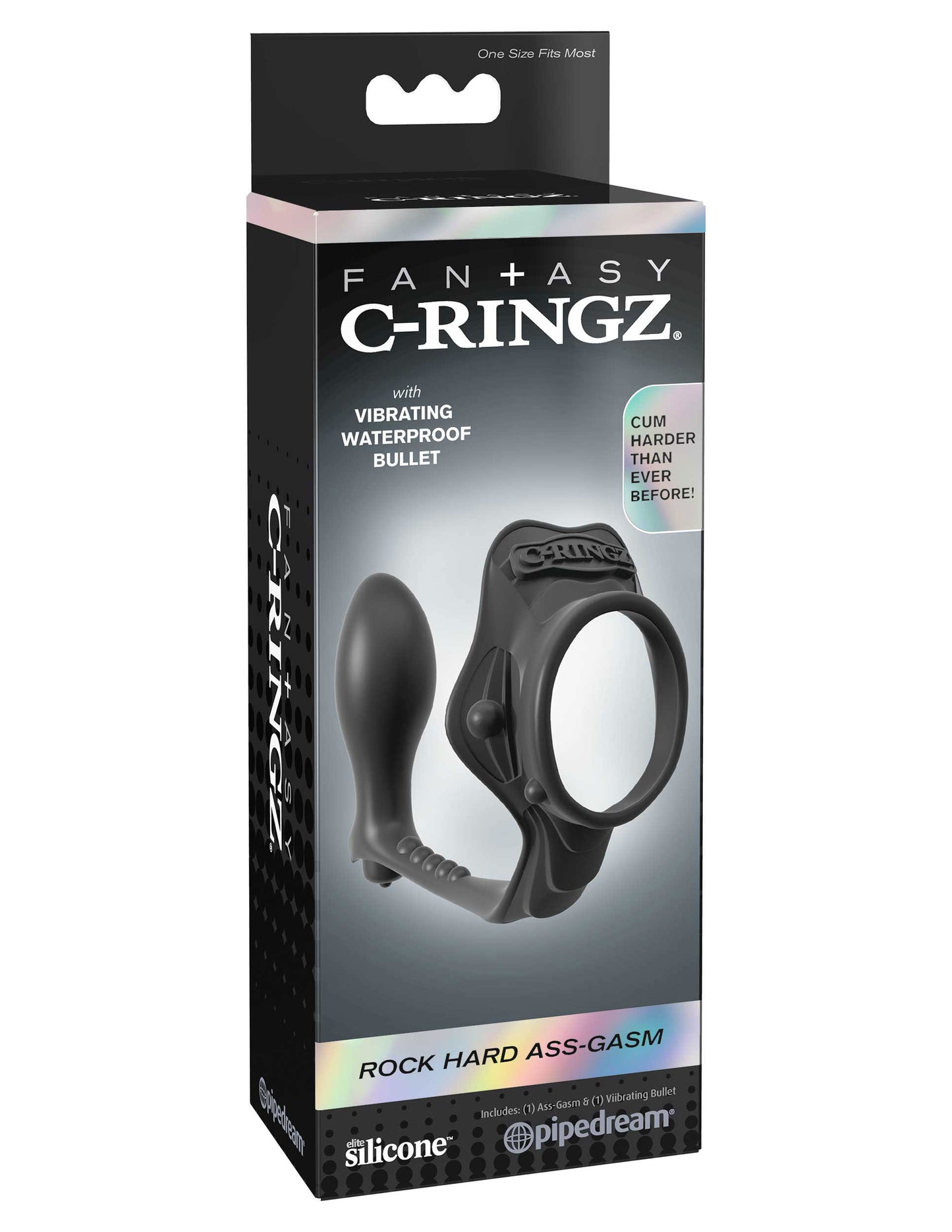 Fantasy C-Ringz Rock Hard Ass Gasm - Black PD5909-23