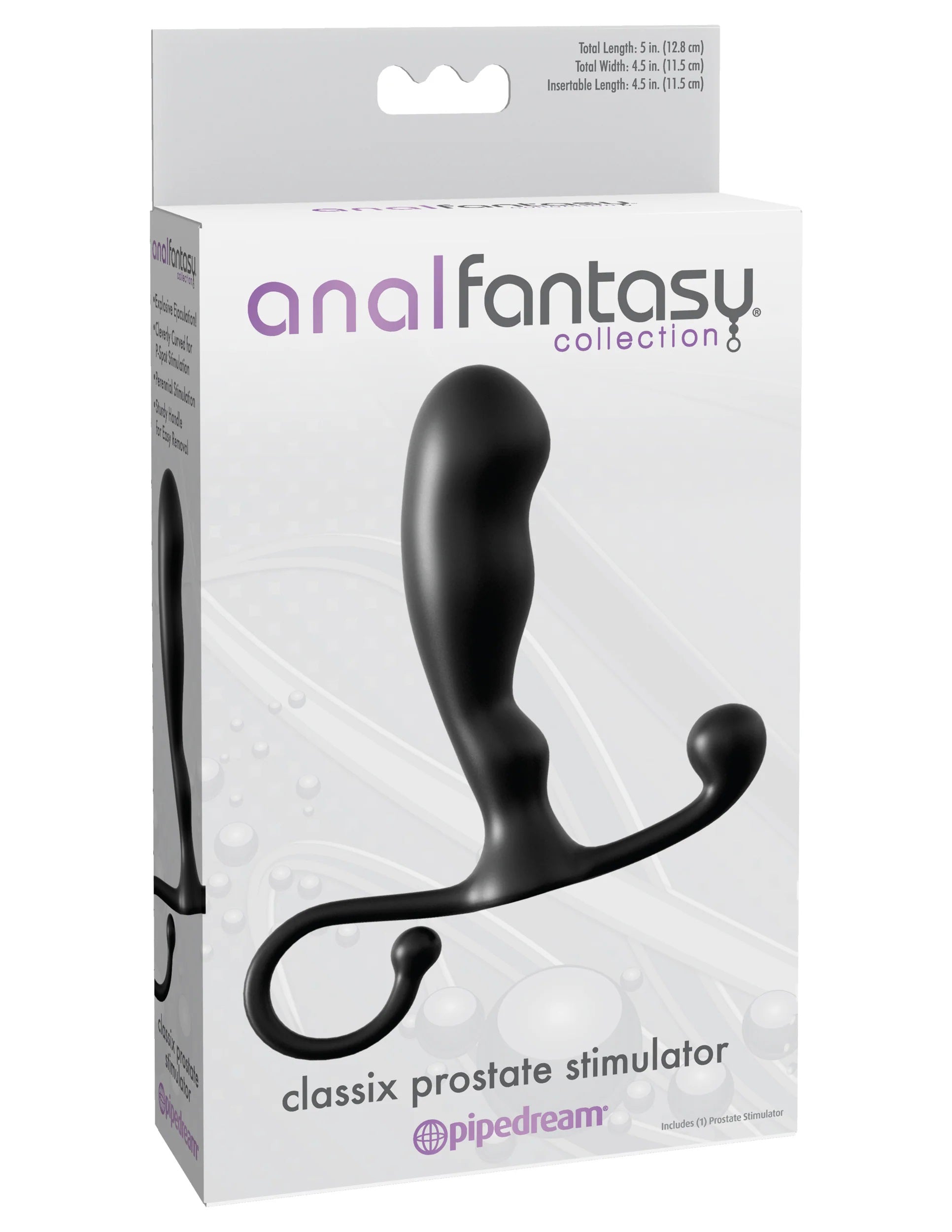 Anal Fantasy Collection Classix Prostate  Stimulator - Black PD4617-23
