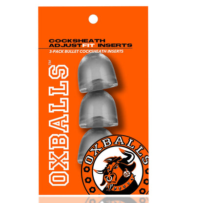 Cocksheath Adjustfit 3 Pack Bullet Inserts OX-3052-CLR