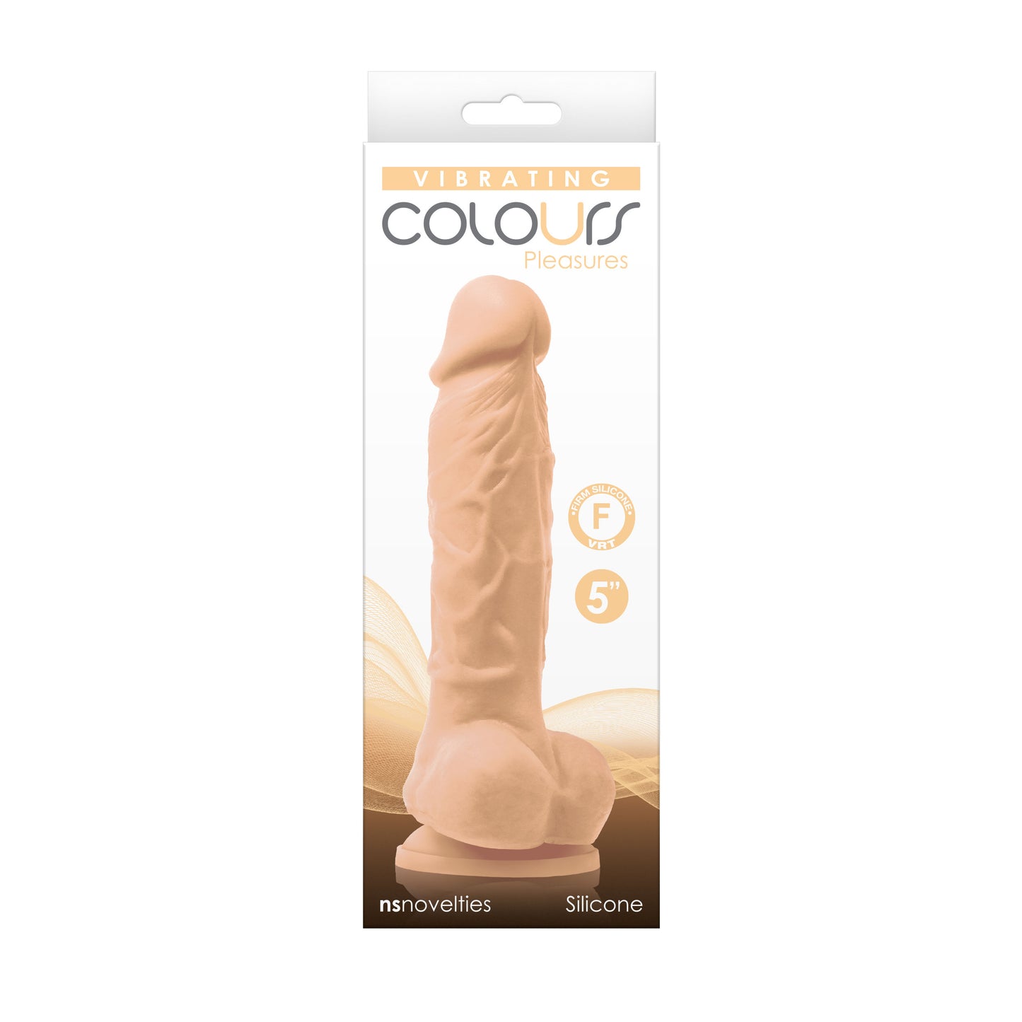 Colours - Pleasures - Vibrating - 5 Inch Dildo -  White NSN-0402-21