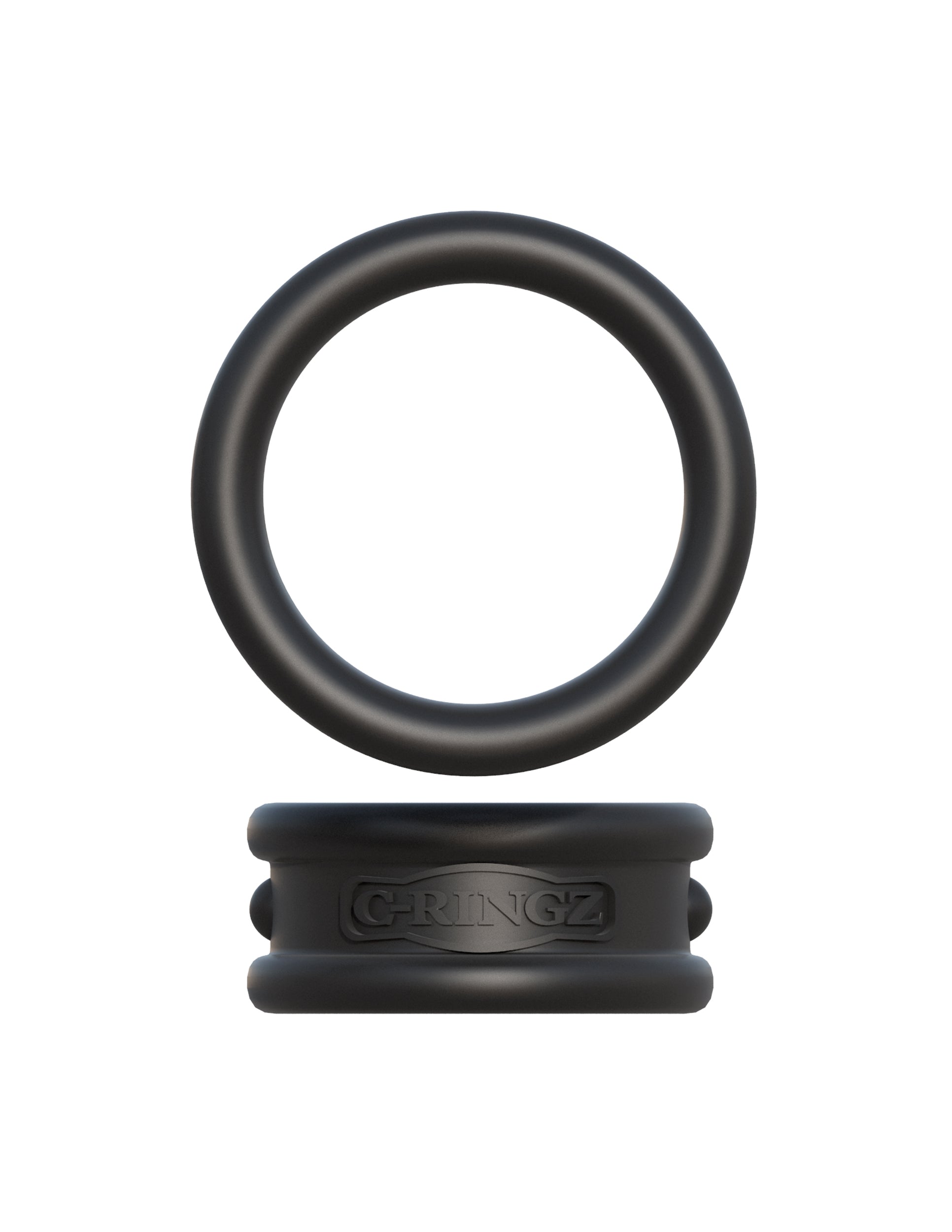 Fantasy C-Ringz Max Width Silicone Rings - Black PD5905-23