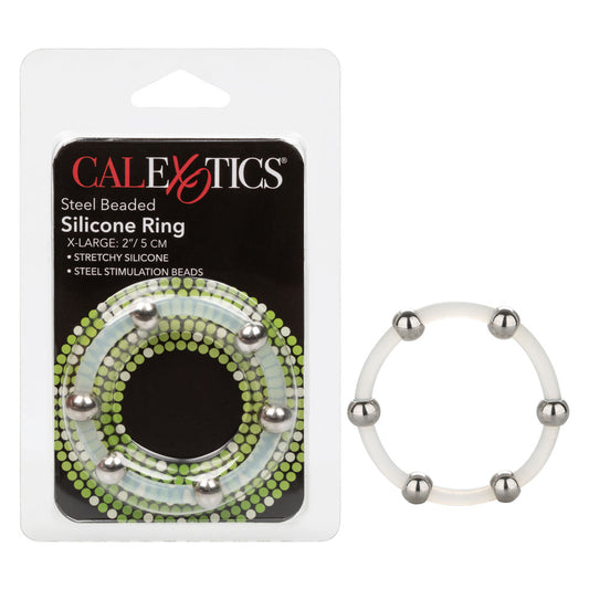 Steel Beaded Silicone Ring - X-Large SE1437202