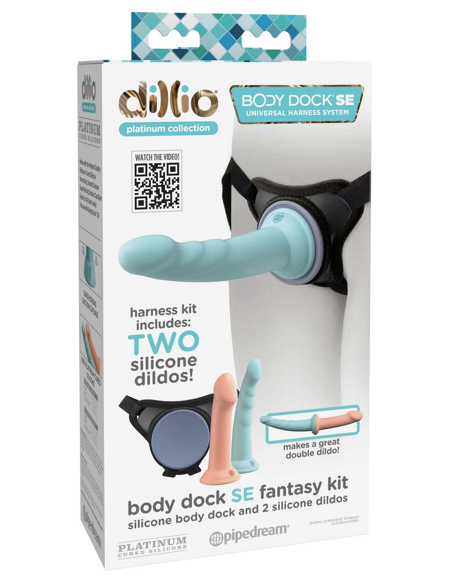 Dillio Platinum Body Dock Se Fantasy Kit - 6 Inch  and 7 Inch - Blue and Pink PD5390-00